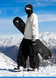 Ice South Korea Multi-Pocket Waterproof Sports Ski Pants For Men And Women Violet American Heavy Industry Snow Wear-Resistant Trendy Pants — view 14