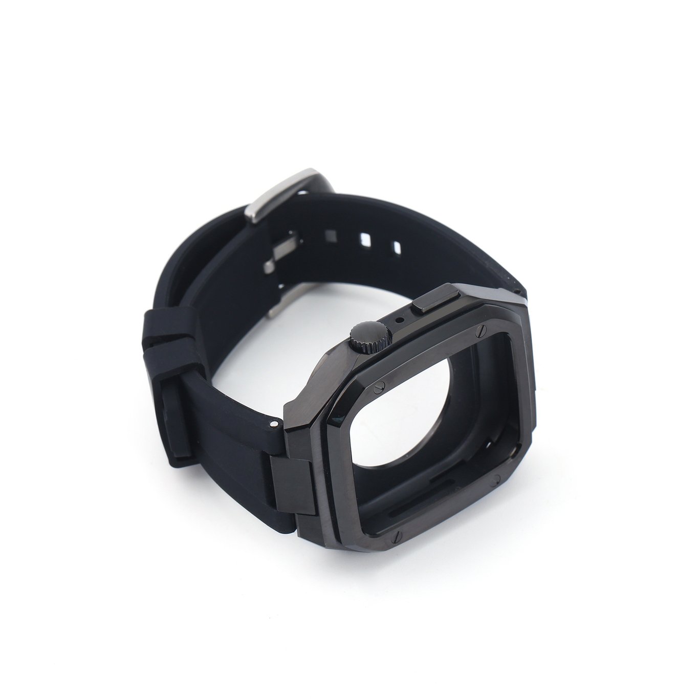 Metal-Modified Apple Watch Case with Steel Band | Luxury Protection