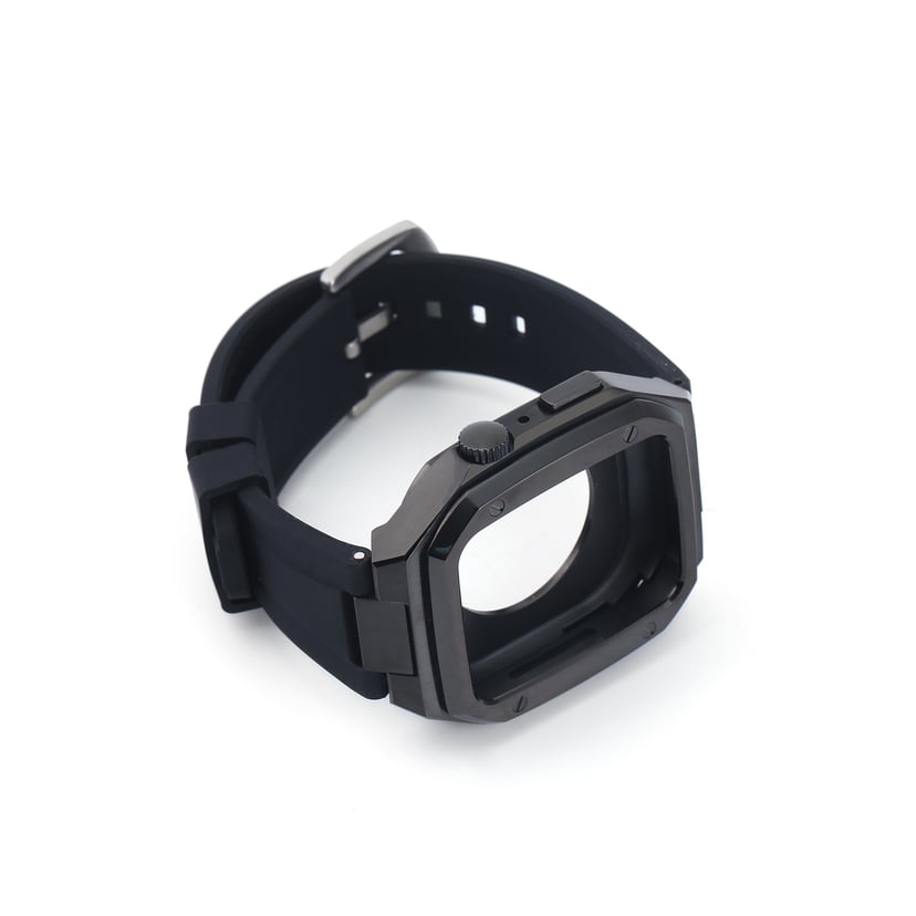 Metal-Modified Apple Watch Case with Steel Band | Luxury Protection