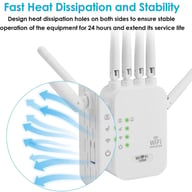 WiFi repeater heat dissipation design ensuring stable 24/7 operation