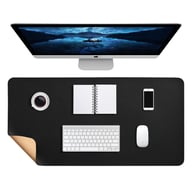 Leather Mouse Pad Waterproof | Extended Desk Mat with Cork Backing — view 6