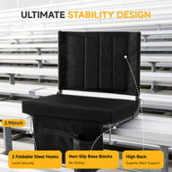 Stadium Seat with Backrest Support | Padded Bleacher Chair Canada — view 6
