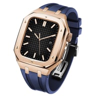 Stainless Steel Smartwatch Case with Fluororubber Band | Luxury Sports Watch — view 17