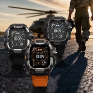 Zinc Alloy Tactical Smartwatch Case with Integrated Band | Military-Grade Protection — view 9