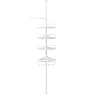 4 Tier Telescopic Bathroom Wall Corner Shelf Rack Shower Caddy Storage Organizer — view 1