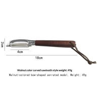 Stainless Steel Acacia Wood Peeler | Y-Shaped & I-Shaped Designs — view 10