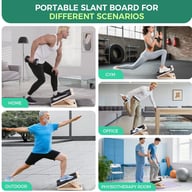 Wooden Slant Board Calf Stretcher | Foldable Incline Board for Yoga — view 16