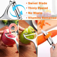 Vegetable Peeler Set Stainless Steel Y & I Shape Swivel Blades — view 2