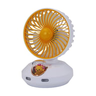 Shaking Head Fan White Li-Ion Rechargeable | Portable Desk Cooling — view 13