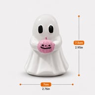 Cute Halloween Ghost Pumpkin Resin Desk Organizer Set | Captain Fam — view 11
