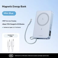 10000mAh power bank with USB-C cable and included sticker pack