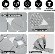 Silicone Non-Slip Massage Mat for Bathroom & Shower | Canada — view 14