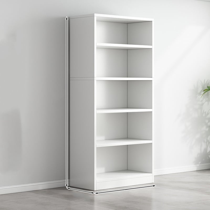 White 5-Shelf Bookshelf Storage Rack 150cm | Compact Home Organizer