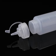 8 Pack Plastic Squeeze Sauce Bottles 500ml | Kitchen Condiment Dispenser — view 5
