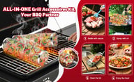 Rolling Grill Basket 304 Stainless Steel | BBQ Grilling Accessories — view 12
