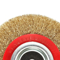 6in Wire Wheel Grinder Bench Grinding Grinder Wire Brush Fine With Reducers UK NEW — view 13