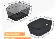 Mountain Bike Rear Rack Basket | Durable Metal Mesh Storage — view 6