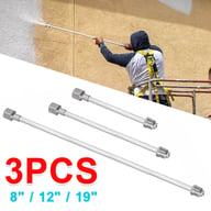 3 Pcs Airless Paint Sprayer Extension Rod 8 12 19 Extension Spray Gun Paint — view 6