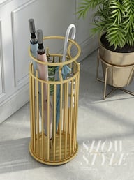 Wrought Iron Umbrella Stand | Modern Home Storage Rack Canada — view 9