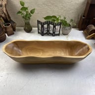 European-Style Wooden Boat-Shaped Fruit Tray | Solid Wood Serving Bowl — view 11