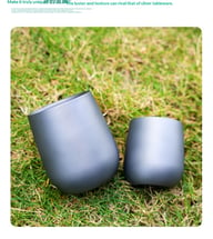 Titanium Ice-Flower Water Cup | Double-Layer Camping Tumbler — view 7