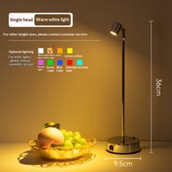 LED Charging Bar Desk Lamp Organizer | Tall Pole Modern Lighting — view 1