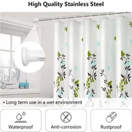 Heavy Duty Extendable Telescopic Shower Curtain Pole | Spring Tension Rod — view 9