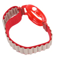 Stretch Nylon Woven Loop Watch Band Strap With Plastic Protective Bumper Case Fit For Google Pixel Red White And Red Case — view 5