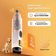 2026 New Silent Groom Pro Dog Nail Grinder, 5-Speed Dog Nail Grinder With Led Light, Quiet Painless Paws Grooming For Small Medium Large Dogs, USB Rechargeable — view 20