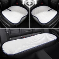 Summer ice silk seat cooling pad front view, universal vehicle fit