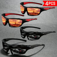 4 PCS Polarized Sports Sunglasses | Windproof UV Protection for Cycling & Fishing — view 5