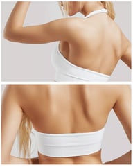 European And American Yoga Fitness Backless Sports Bra With Neck Strap And Backless Design Amazon S Quick Drying Tight Fitting Running Underwear For Women — view 15