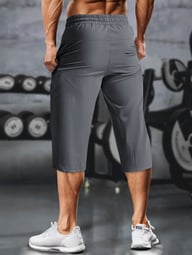 Men's Quick-Drying Capri Running Pants | Breathable Fitness — view 10