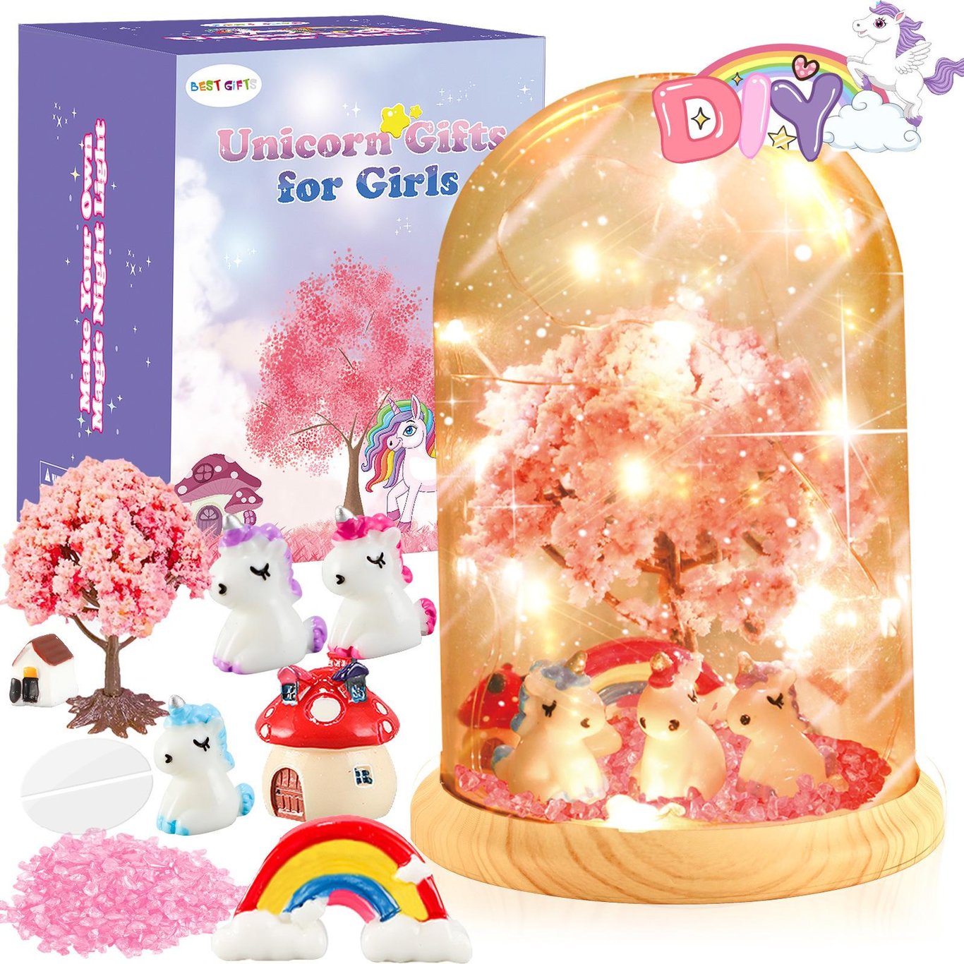 Cute Cartoon LED Night Light for Children | DIY Craft Bedside Lamp