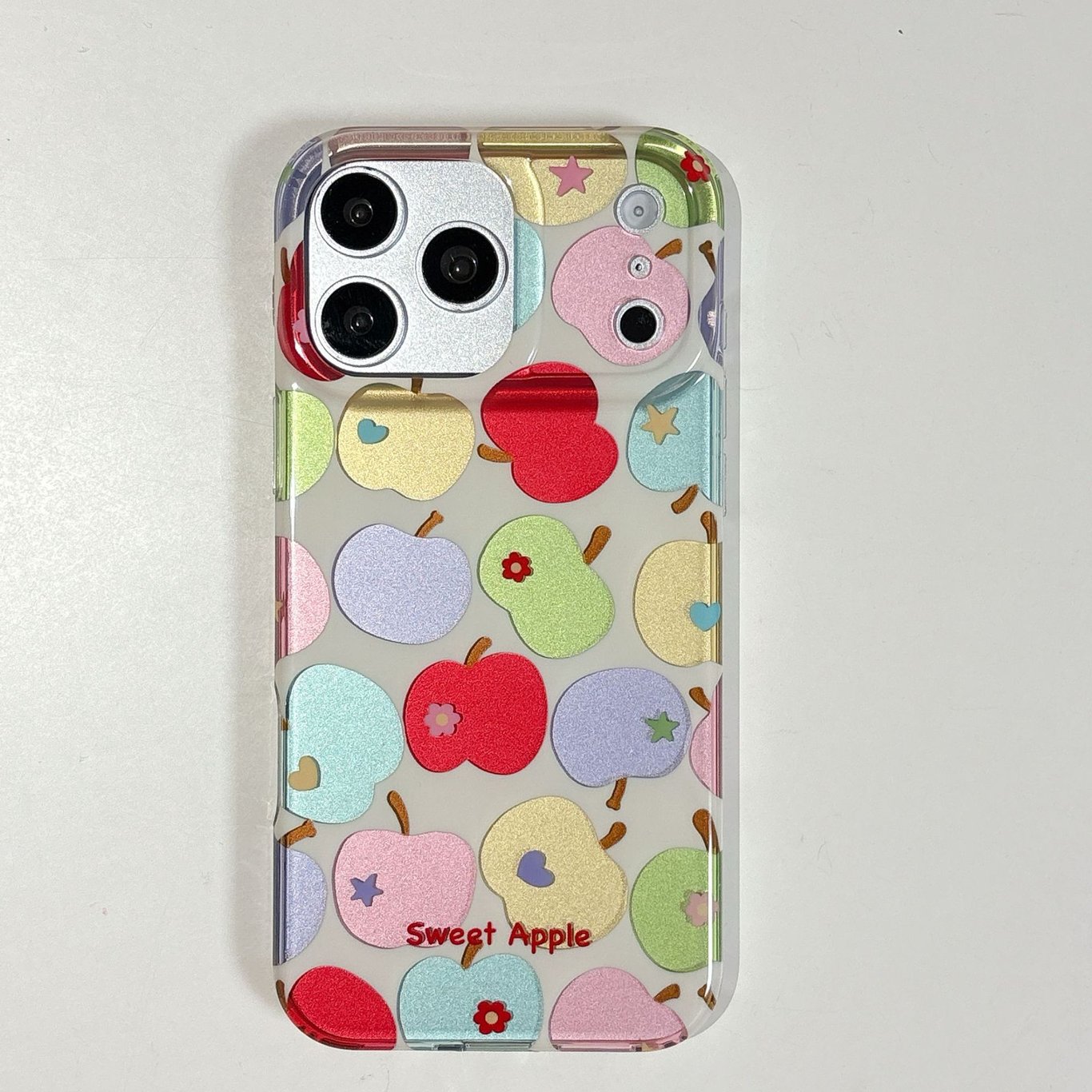Electroplated Colorful Flower iPhone Case | Sweet Apple Design