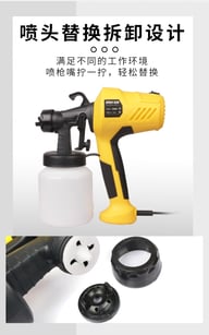 High Pressure Electric Spray Gun for Disinfection | 400W Water Alcohol — view 13
