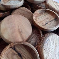 Ice Crackle Glaze Olive Wood Dipping Bowl | Home & Kitchen — view 7