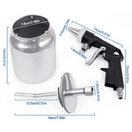 Handheld Air Sandblasting Gun 90 PSI | Professional Media Blaster — view 6