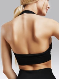 European And American Yoga Fitness Backless Sports Bra With Neck Strap And Backless Design Amazon S Quick Drying Tight Fitting Running Underwear For Women — view 3