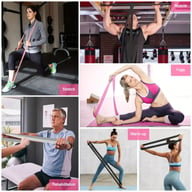 Fitness Waist-Slimming Pull-Up Resistance Band | Yoga Stretch Loop — view 5