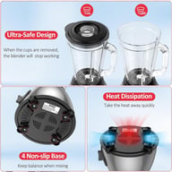 800W Blender Smoothie Maker Ice Crusher Mixer Milk Shake Fruit Juicer Vegetable — view 15