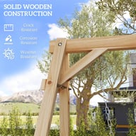 770lbs Heavy Duty A-Frame Porch Swing Stand | Reinforced Wooden Frame — view 5