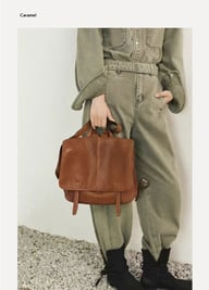 Vegetable-Tanned Leather Messenger Backpack | Convertible Design — view 20