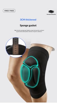 Volleyball Roller Skating Knee Pads | Thickened Sponge Protection — view 7