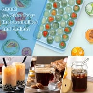 Ice Cube Tray With Lid | 33 Grids Ice Ball Maker Mould Round Easy Release — view 10