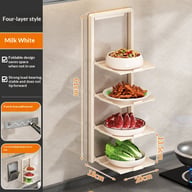 Punch-Free Foldable Kitchen Prep Rack | No-Drill Wall Mount — view 16