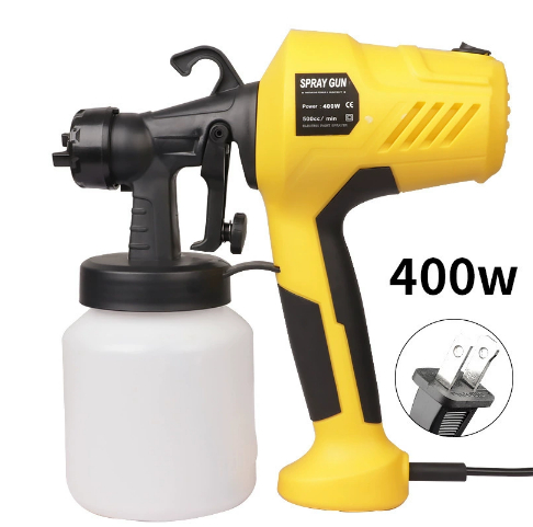 Electric spray gun motor housing ventilation slots durability