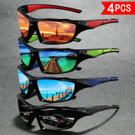 4 PCS Polarized Sports Sunglasses | Windproof UV Protection for Cycling & Fishing — view 3