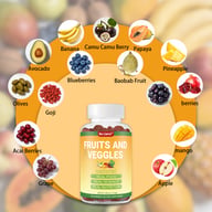 Ketogenic Diet Fruit and Vegetable Gummies | Keto-Friendly Supplement — view 4
