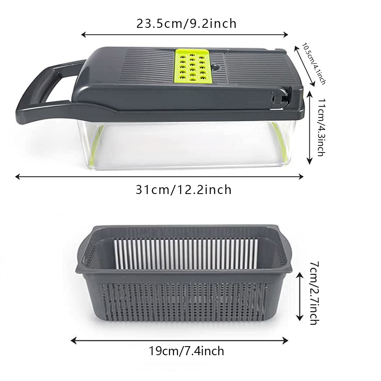 15-in-1 Vegetable Chopper & Fruit Cutter | Food Dicer Slicer Peeler